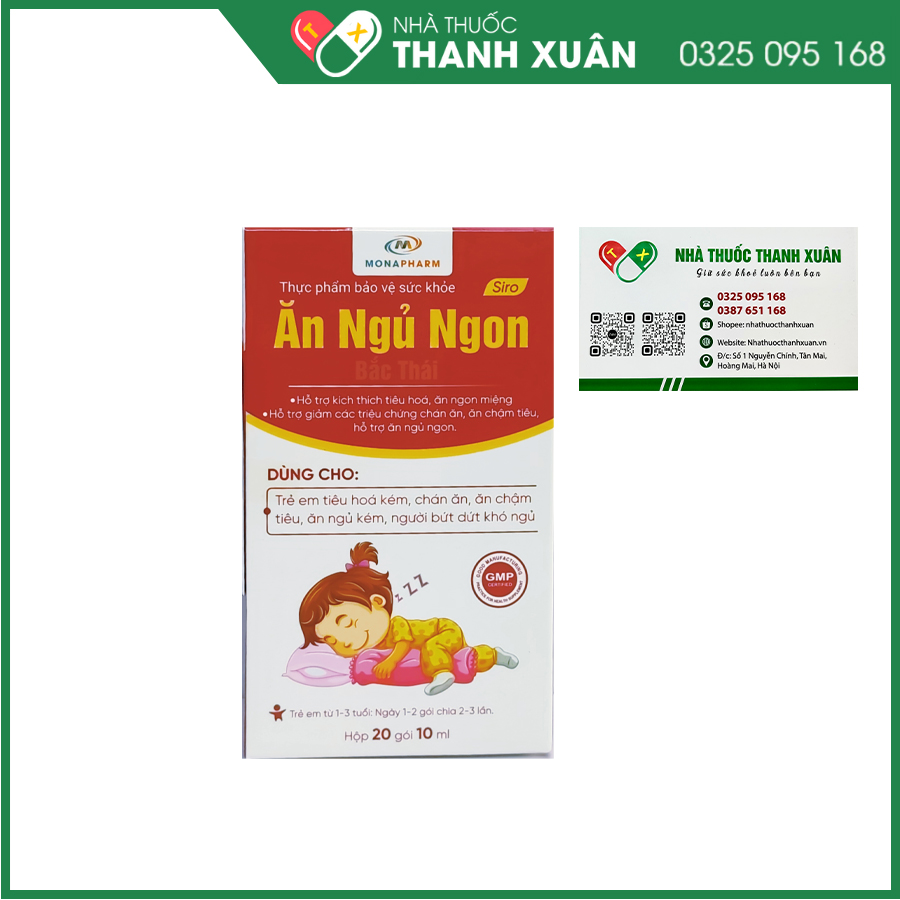 Siro Ăn Ngủ Ngon Bắc Thái giúp hỗ trợ kích thích tiêu hóa, giảm tình trạng chán ăn, chậm tiêu, hỗ trợ ăn ngủ ngon